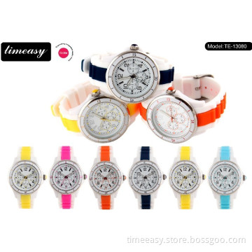Colorful Fashion Plastic Wrist Watches